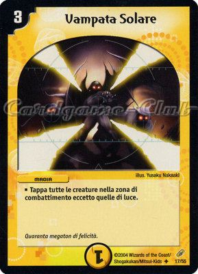 DM-04 Ombre nella Notte Accecante 17/55 Vampata Solare non comune -NEAR MINT-