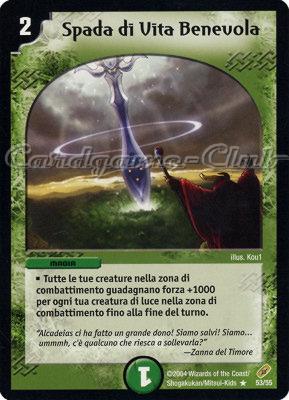DM-04 Ombre nella Notte Accecante 53/55 Spada di Vita Benevola rara -NEAR MINT-