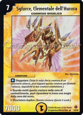 DM-05 Sopravvissuti dell'Immane Apocalisse 14/55 Syforce, Elementale dell'Aurora rara  -PLAYED-
