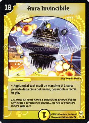 DM-06 Cataclisma dell'Era Invincibile 001/110 Aura Invincibile molto rara foil -NEAR MINT-