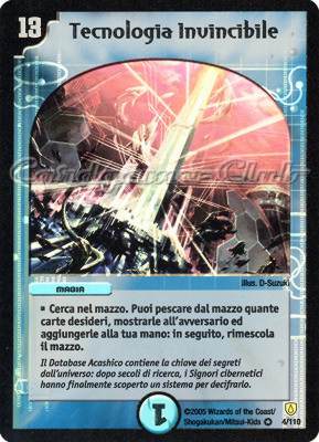 DM-06 Cataclisma dell'Era Invincibile 004/110 Tecnologia Invincibile molto rara foil -NEAR MINT-