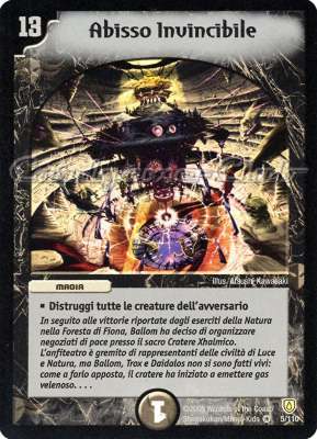 DM-06 Cataclisma dell'Era Invincibile 005/110 Abisso Invincibile molto rara foil -NEAR MINT-