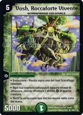DM-06 Cataclisma dell'Era Invincibile 104/110 Vosh, Roccaforte Vivente rara -NEAR MINT-
