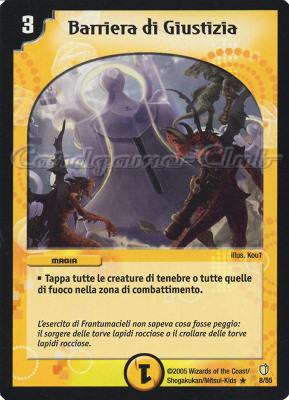 DM-07 Fragore dell'Annichilimento 08/55 Barriera di Giustizia rara -NEAR MINT-