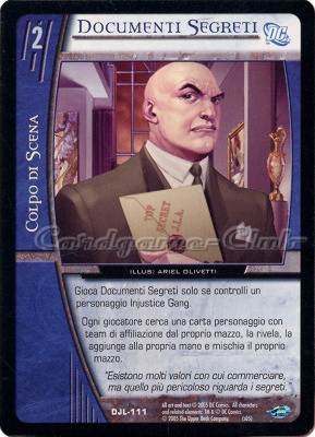 DJL-111 Documenti Segreti comune -NEAR MINT-