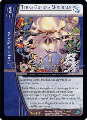 DJL-112 Terza Guerra Mondiale rara -NEAR MINT-
