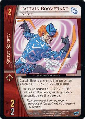 DJL-113 Captain Boomerang non comune -NEAR MINT-