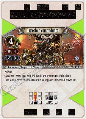 119 Lucertola Comandante rara -NEAR MINT-