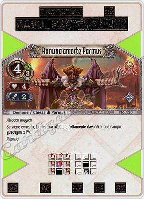 120 Annunciamorte Parmus rara -NEAR MINT-