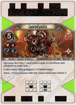 123 Cuoredifuoco non comune -NEAR MINT-