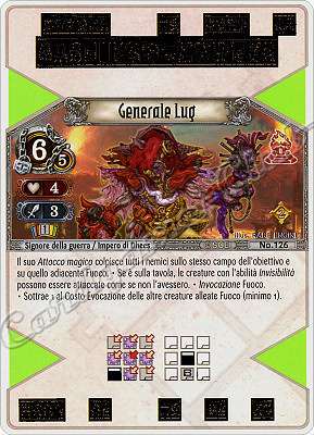 126 Generale Lug molto rara -NEAR MINT-