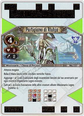 137 Partigiano di Aluhja non comune -NEAR MINT-