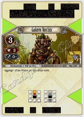 150 Golem Verzas rara -NEAR MINT-