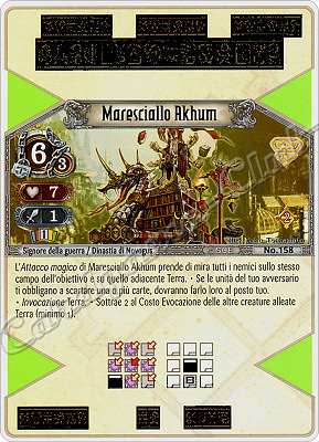 158 Maresciallo Akhum molto rara -NEAR MINT-