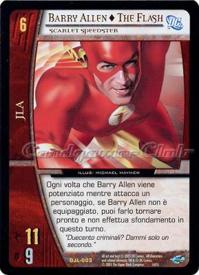 DJL-003 Barry Allen + The Flash rara -NEAR MINT-