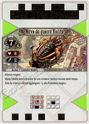 184 Nave da Guerra Biolite molto rara -NEAR MINT-