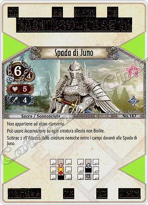 187 Spada di Juno rara -NEAR MINT-