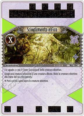 194 Scioglimento Elfico rara -NEAR MINT-