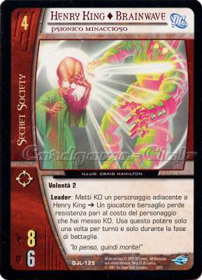 DJL-125 Henry King + Brainwawe comune -NEAR MINT-