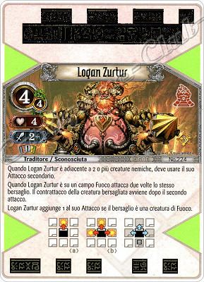 224 Logan Zurtur molto rara -NEAR MINT-