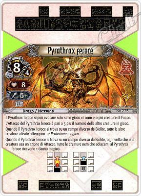 225 Pyrathrax Feroce molto rara -NEAR MINT-