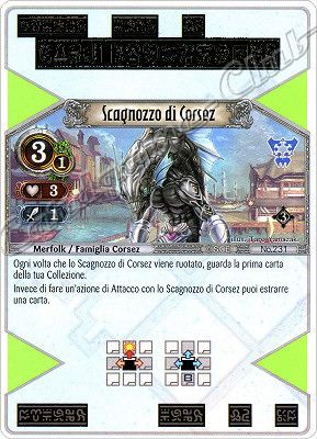 231 Scagnozzo di Corsez comune -NEAR MINT-