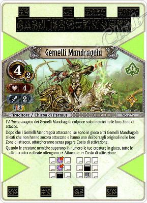 272 Gemelli Mandragola molto rara -NEAR MINT-