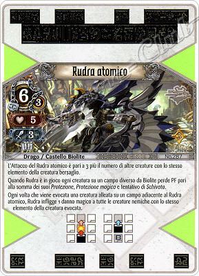 287 Rudra Atomico molto rara -NEAR MINT-