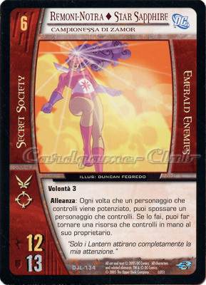 DJL-134 Remoni-Notra + Star Sapphire non comune -NEAR MINT-
