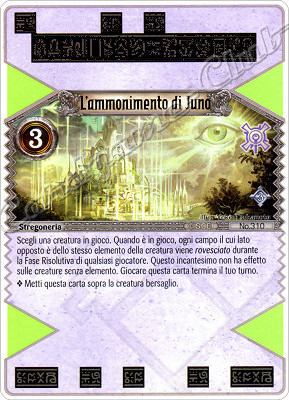 310 L'Ammonimento di Juno rara -NEAR MINT-