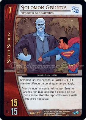 DJL-137 Solomon Grundy rara -NEAR MINT-