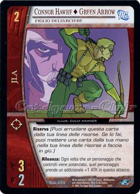 DJL-005 Connor Hawke + Green Arrow non comune -NEAR MINT-