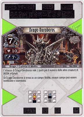 084 Drago Ouroboros molto rara -NEAR MINT-