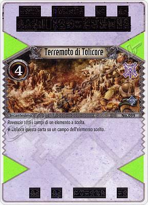 099 Terremoto di Tolicore rara -NEAR MINT-