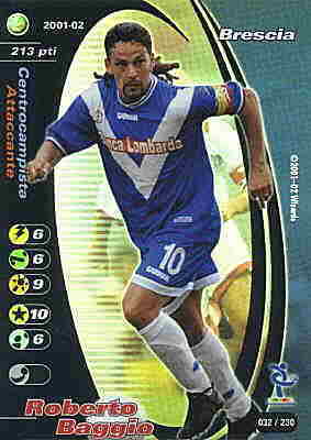 032/230 Roberto Baggio rara foil -NEAR MINT-