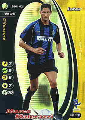 059/230 Marco Materazzi rara foil -NEAR MINT-