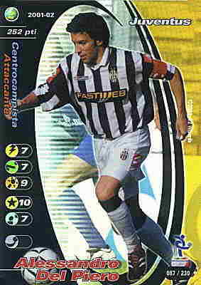 087/230 Alessandro Del Piero rara foil -NEAR MINT-