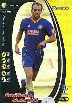 228/230 Emiliano Salvetti rara foil -NEAR MINT-