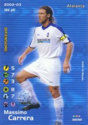 001/107 Massimo Carrera comune -NEAR MINT-