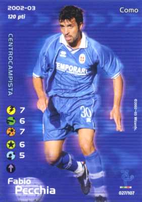 027/107 Fabio Pecchia comune -NEAR MINT-