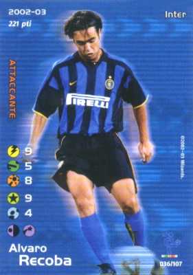 036/107 Alvaro Recoba rara -NEAR MINT-