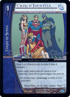 DJL-181 Crisi d'Identita' rara -NEAR MINT-