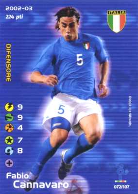 072/107 Fabio Cannavaro rara -NEAR MINT-