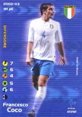 073/107 Francesco Coco rara -NEAR MINT-
