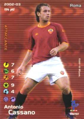 100/107 Antonio Cassano rara -NEAR MINT-