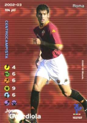 102/107 Josep Guardiola rara -NEAR MINT-