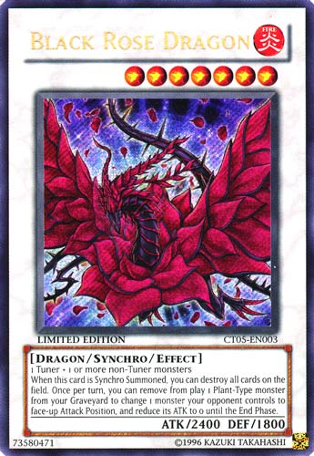 CT05-EN003 Black Rose Dragon rara segreta Limited Edition (EN) -NEAR MINT-
