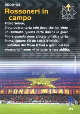 A75 Rossoneri in campo comune -NEAR MINT-