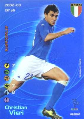 082/107 Christian Vieri rara foil -NEAR MINT-
