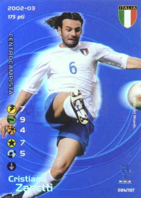 084/107 Cristiano Zanetti rara foil -NEAR MINT-